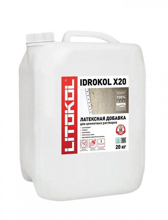Латексная добавка Litokol IDROKOL X20–м, 20 кг