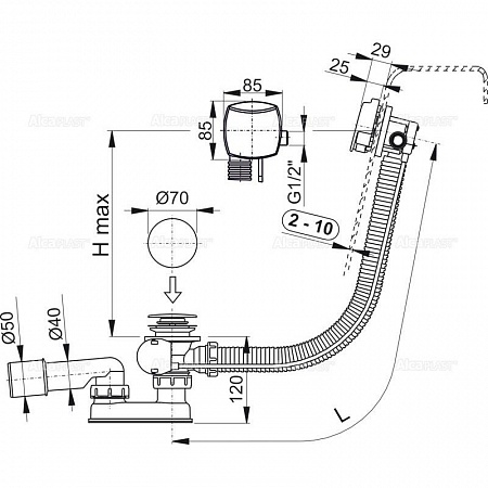 Alcaplast  A564CRM1-100