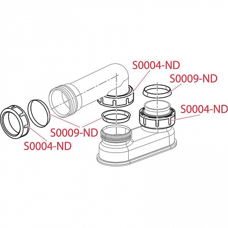 Alcaplast  A53-6/4"