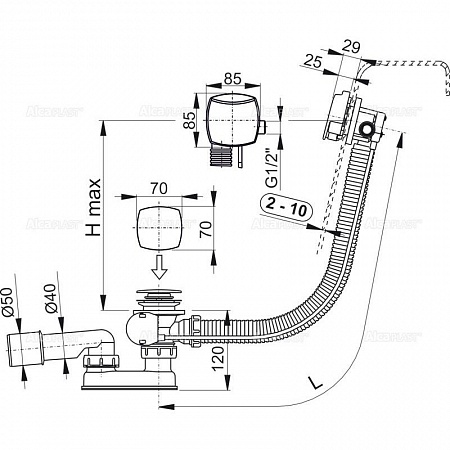 Alcaplast  A564CRM2-100