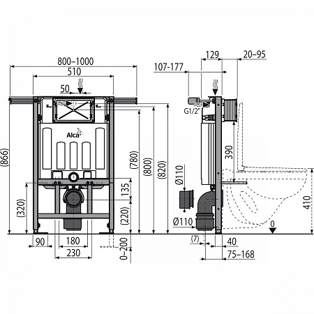 Alcaplast  AM102/850