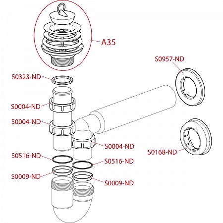 Alcaplast  A464-DN50