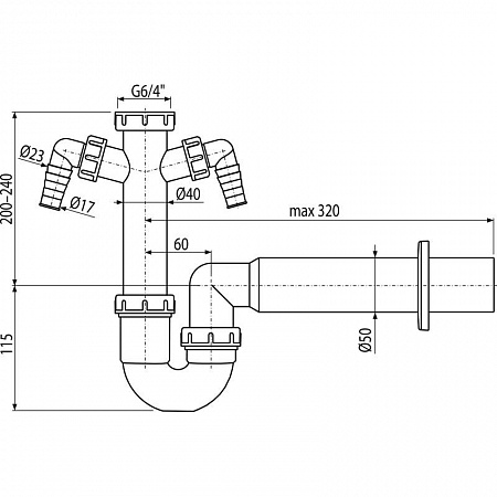 Alcaplast  A82-DN50