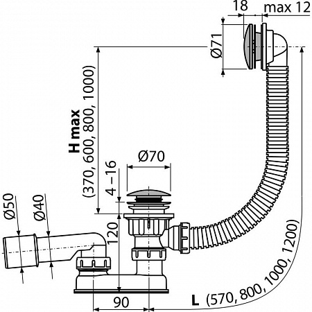 Alcaplast  A504CKM-100