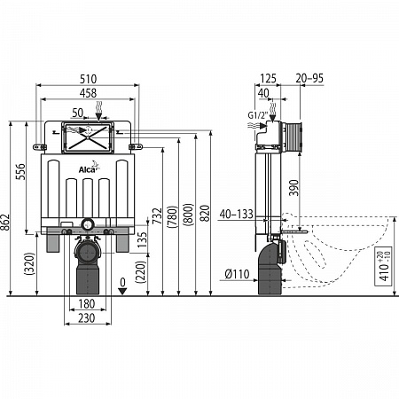 Alcaplast  AM100/850