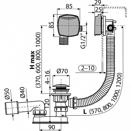 Alcaplast  A508CKM-120