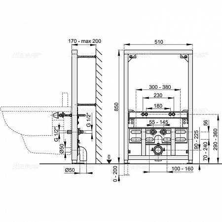 Alcaplast  A105/850