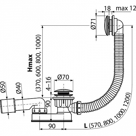 Alcaplast  A507CKM-100