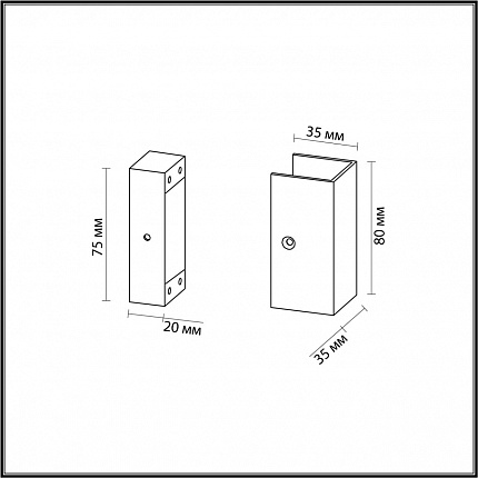 Настенный светильник ODEON LIGHT FINO 7006/2F HIGHTECH