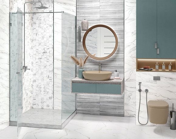 Керамогранит Alma Ceramica Vegas. Фото в интерьере