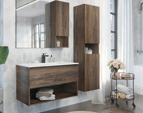 Мебель для ванной Comforty Бордо. Фото в интерьере