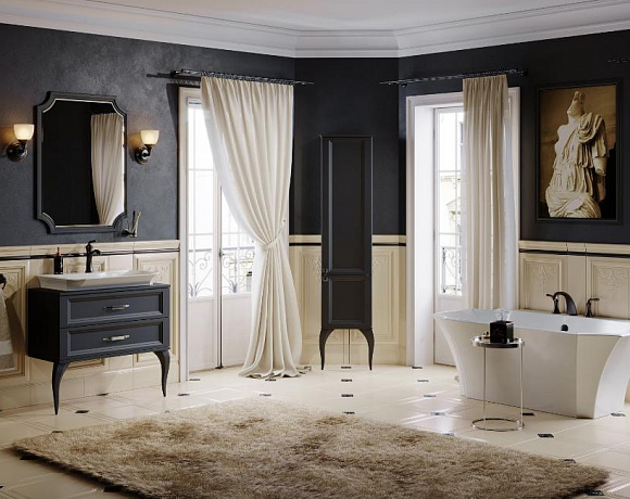 Мебель для ванной Aqwella 5 stars LaDonna. Фото в интерьере