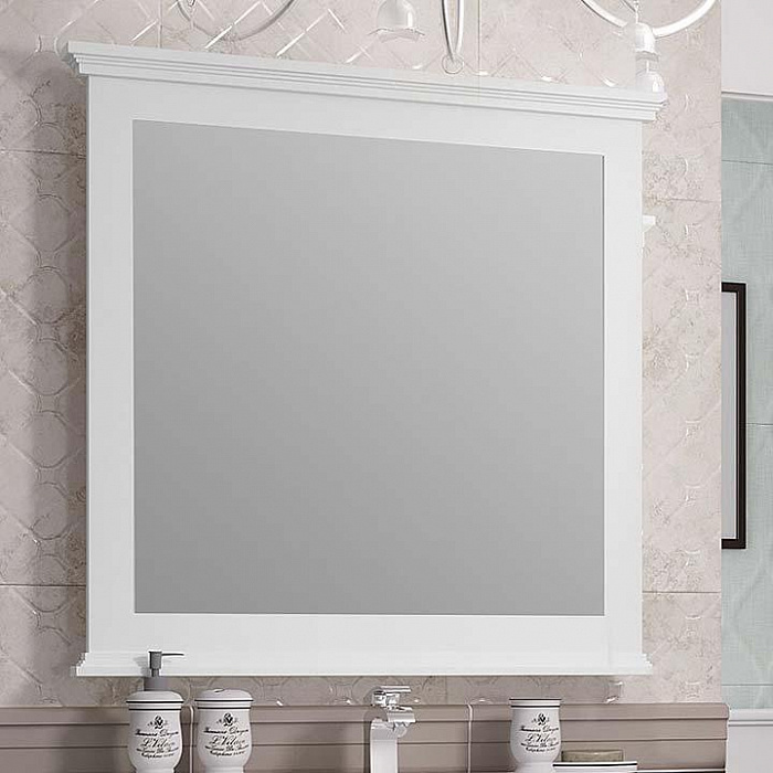 Зеркало Opadiris Палермо 90, белый матовый