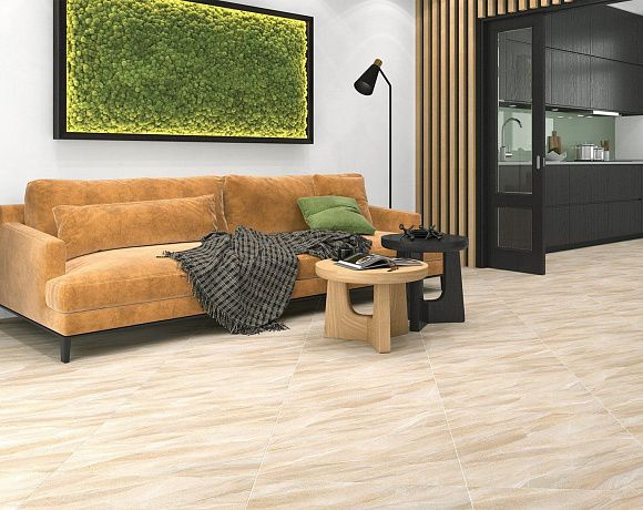 Керамогранит Alma Ceramica Slate Rock. Фото в интерьере