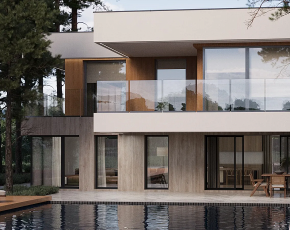 Керамогранит Laminam RUS Zen Wood. Фото в интерьере