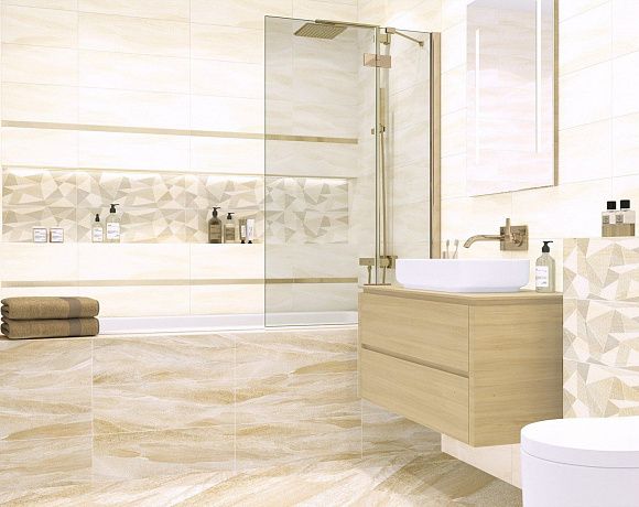 Керамогранит Alma Ceramica Slate Rock. Фото в интерьере