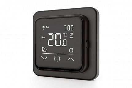 SMART HEAT BLACK WIFI - программируемый WIFI-терморегулятор с сенсорным экраном для теплого пола
