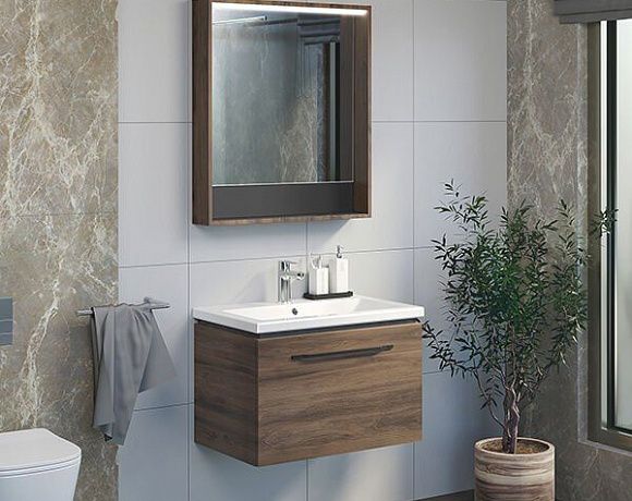 Мебель для ванной Comforty Томари. Фото в интерьере