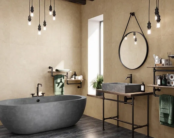 Керамогранит Alma Ceramica Sharp. Фото в интерьере
