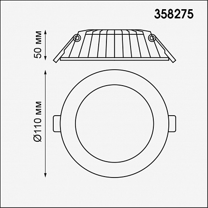 Встраиваемый светильник NOVOTECH GESSO 358275 SPOT