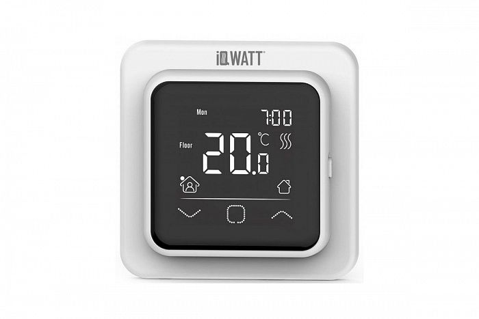 SMART HEAT WHITE - программируемый терморегулятор с сенсорным экраном для теплого пола