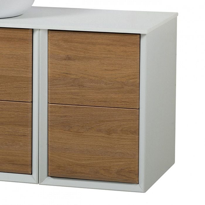 BELLAGIO Шкафчик подвесной совместимый с базой под раковину 54719 Rovere tabacco  35x46x48