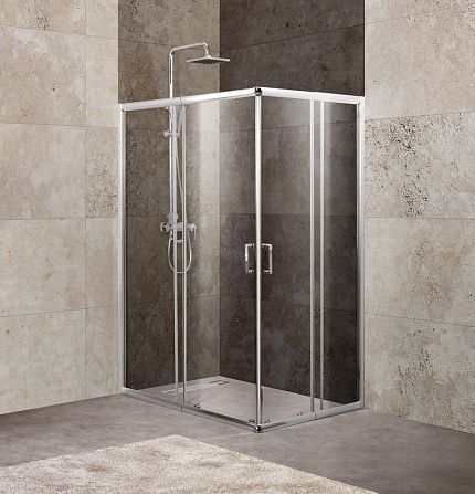 Душевой уголок BELBAGNO UNIQUE-AH-2 UNIQUE-AH-2-100/115-75/90-C-Cr
