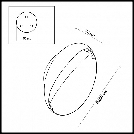 Настенный светильник ODEON LIGHT VELA 7005/7WL HIGHTECH