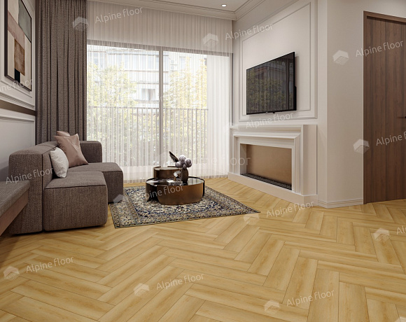 SPC ламинат Alpine Floor Parquet Light. Фото в интерьере