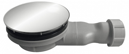 Сифон для душевых поддонов CEZARES с мембраной (сухой) CZR-03-90 универсальный, крышка хромCZR-03-90.