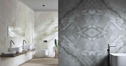 Керамогранит Kutahya Marea Dark Grey Book Match  1200x2400