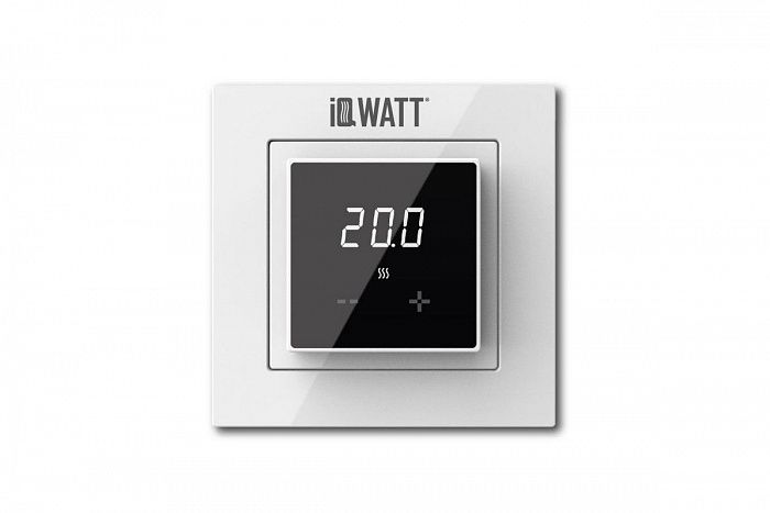 IQ THERMOSTAT D BLACK/WHITE - электронный терморегулятор с сенсорным экраном для теплого пола