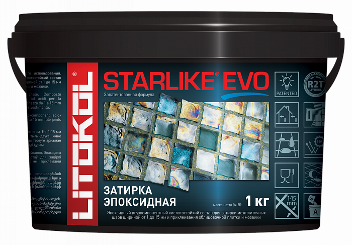 Затирка эпоксидная Litokol STARLIKE EVO S.410 VERDE SMERALDO, 1 кг