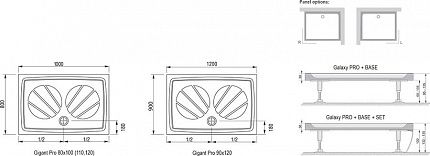 Душевой поддон Ravak GIGANT PRO 120x90 белый