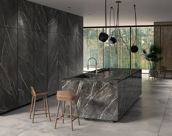 Керамогранит Laminam RUS Diamond. Фото в интерьере