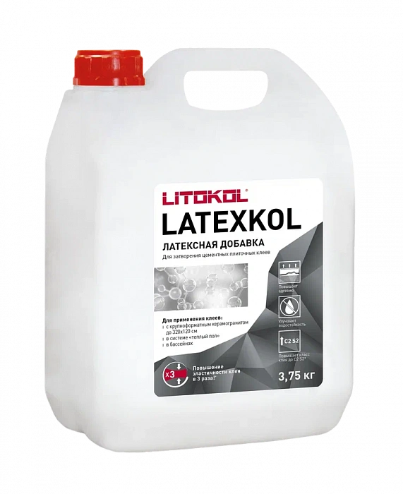 Латексная добавка Litokol LATEXKOL–м, 3,75 кг