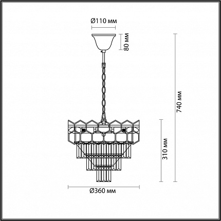 Люстра LUMION KAZ 5231/6 CLASSI