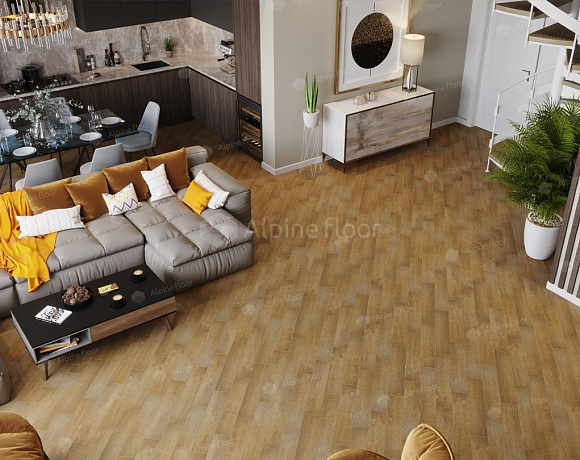 SPC ламинат Alpine Floor Expressive Parquet. Фото в интерьере