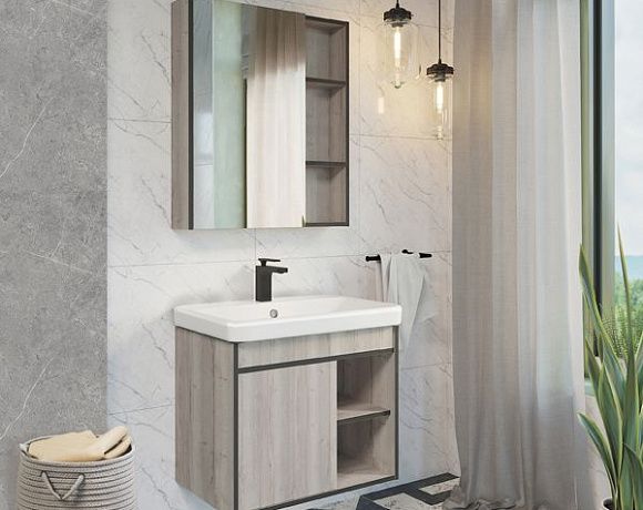 Мебель для ванной Comforty Вена. Фото в интерьере