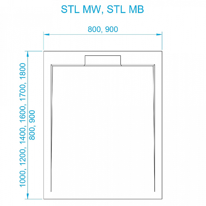 Душевой поддон  RGW STL 52211088-14  80x80x3.5 см