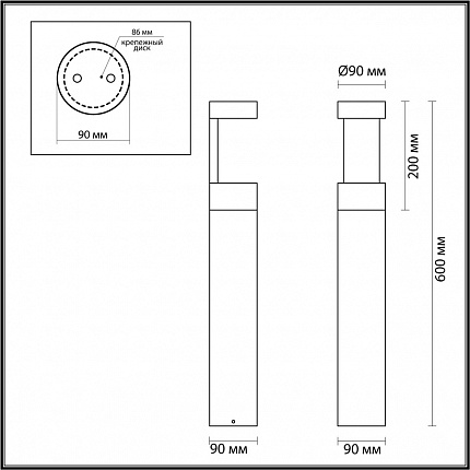 Уличный светильник ODEON LIGHT TION 6657/10GL NATURE