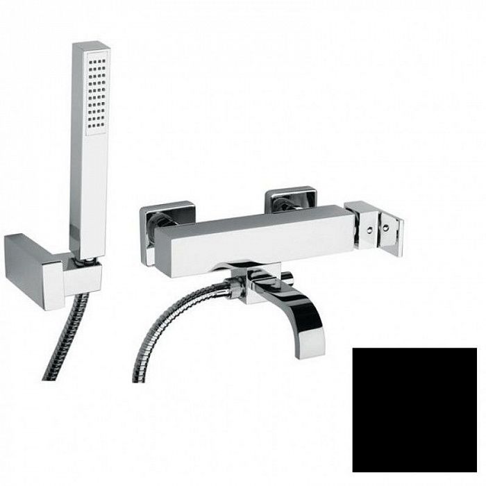 Смеситель для ванны Paini Dax-R 84PZ105R чёрный матовый PVD