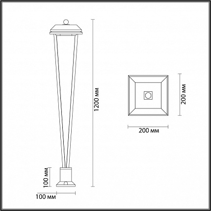 Уличный светильник ODEON LIGHT BEARITZ 6655/12GA NATURE