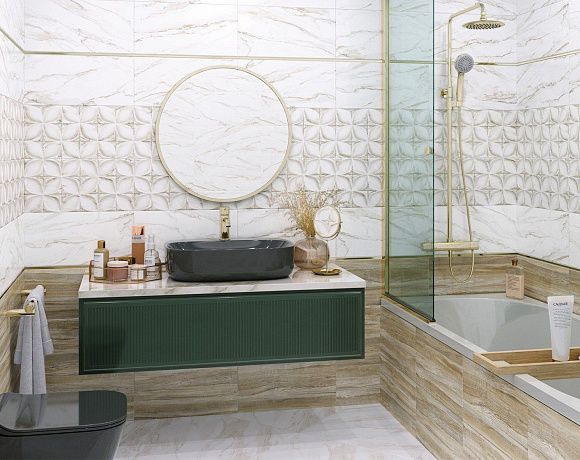 Керамогранит Alma Ceramica Laura. Фото в интерьере
