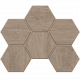 Мозаика Estima Classic Wood CW02 Hexagon 25x28,5