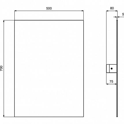 Зеркало регулируемое Ideal Standard CONTOUR S5059BH