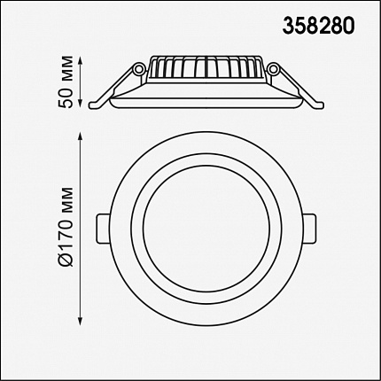 Встраиваемый светильник NOVOTECH JOIA 358280 SPOT