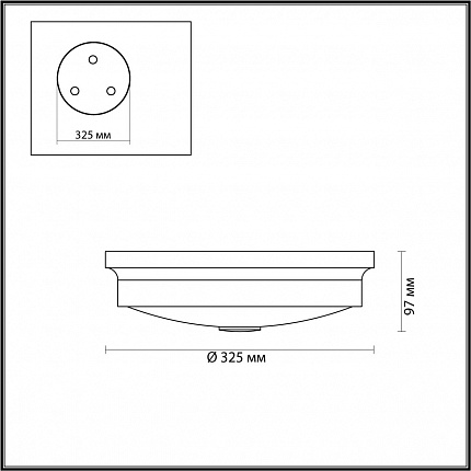 Настенно-потолочный светильник ODEON LIGHT MARSEI 4825/3C WALLI