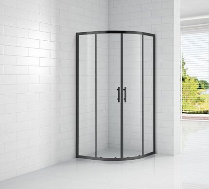 Душевой уголок CEZARES ECO-O-R-2-NERO, ECO-O-R-2-90-C-NERO