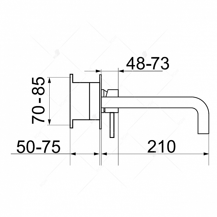 Смеситель RGW Shower Panels 21140545-04 230x100 мм см